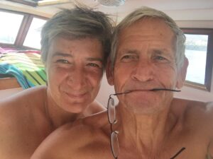 Maria’s first mate and cook supporting the captain aboard the catamaran